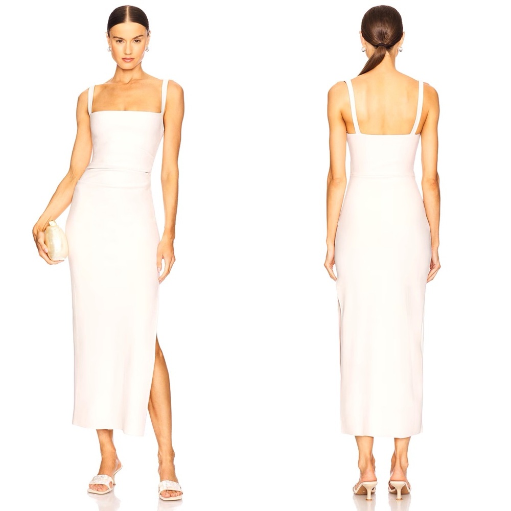 NEW NWOT Bec + Bridge Leora Tuck Maxi Dress In Vanilla Bean